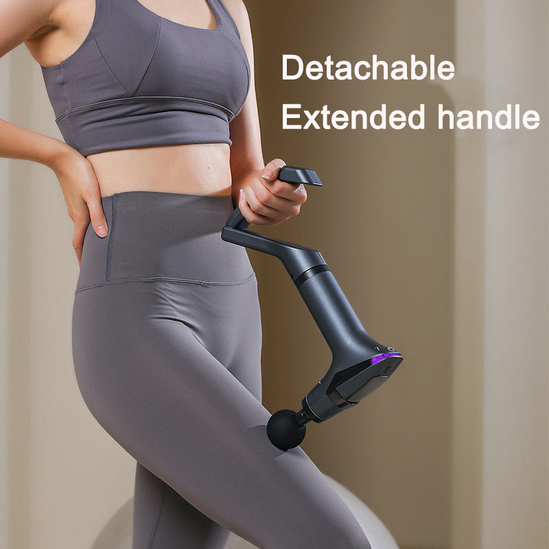 Pistola de masaje con mango extensible para espalda