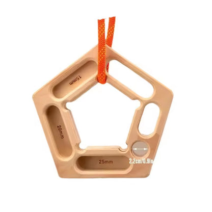 Presa de madera para escalada y dominadas
