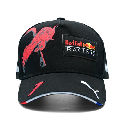 Gorra de malla de visera plana con bordado