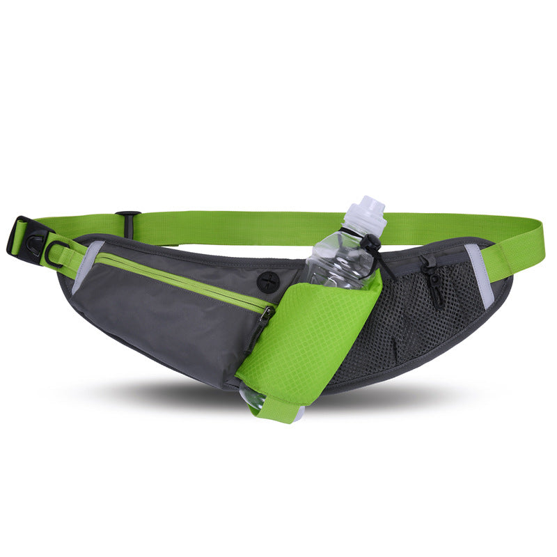 Cinturón de running con portabotella y bolsillo para móvil