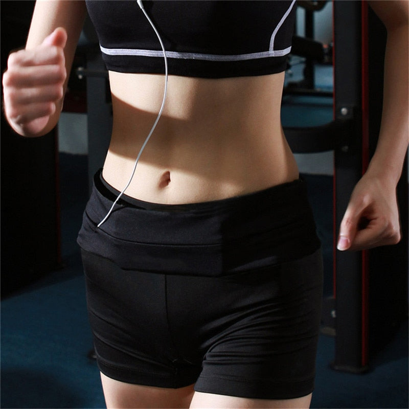 Cinturón de running elástico para móvil, unisex