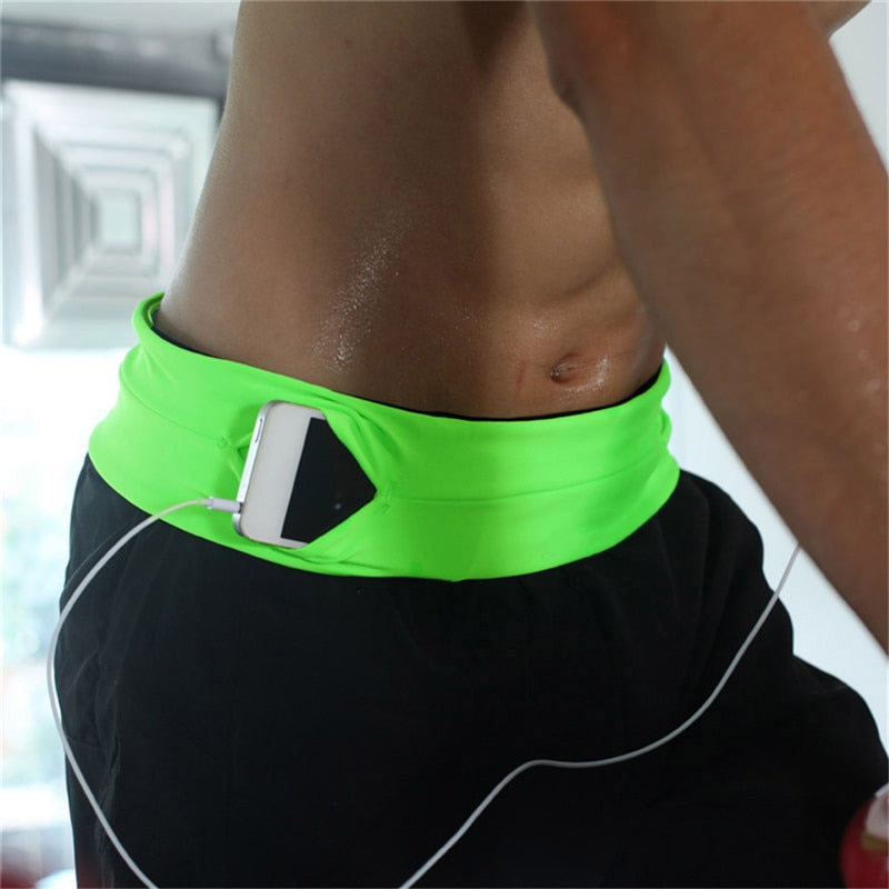 Cinturón de running elástico para móvil, unisex