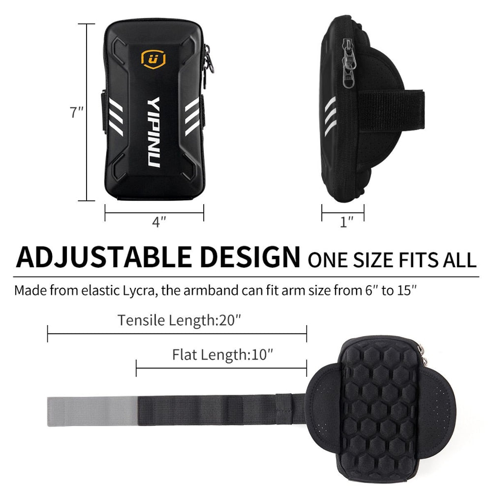 Brazalete deportivo para móvil con cremallera