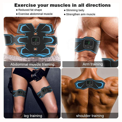 Electroestimulador muscular EMS para abdomen y brazos