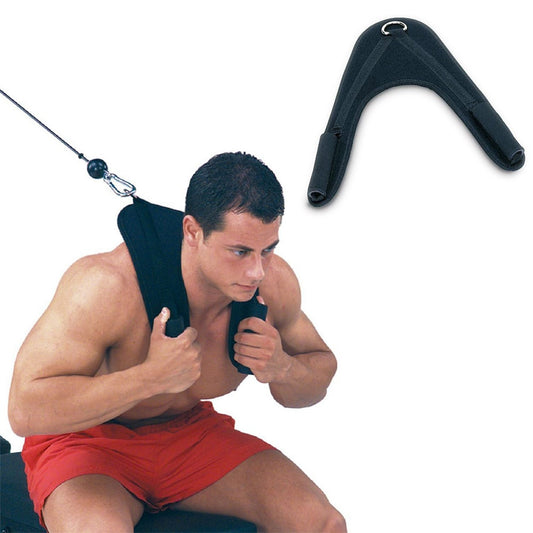 Arnés para crunch abdominal en polea con asas acolchadas