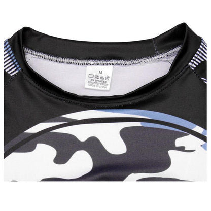 Camiseta de compresión de manga larga para hombre