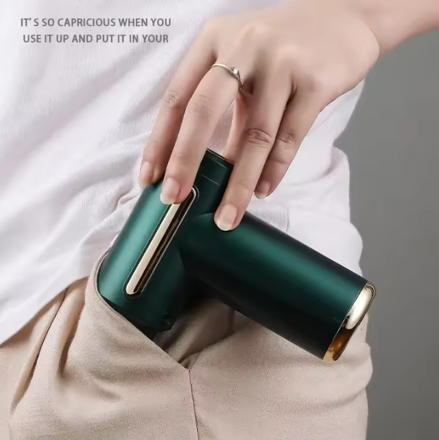 Pistola de masaje compacta y silenciosa con 4 cabezales