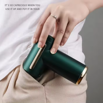 Pistola de masaje compacta y silenciosa con 4 cabezales
