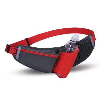 Cinturón de running con portabotella y bolsillo para móvil