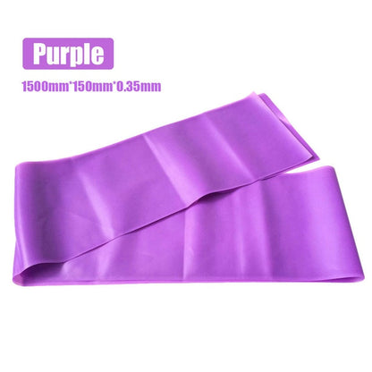 Banda elástica larga para pilates, yoga y estiramientos (150 cm)