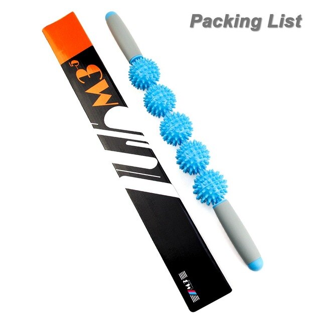 Rodillo de masaje muscular con bolas de puntos (44 cm)