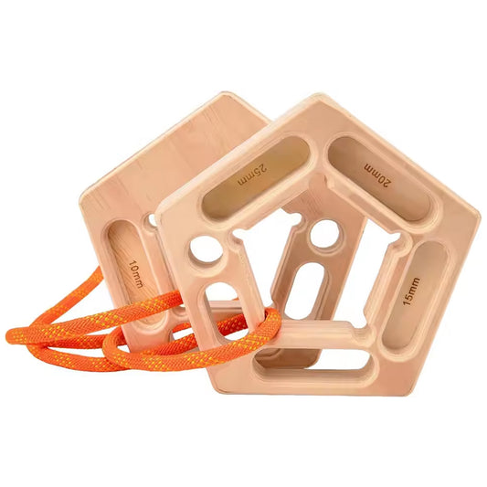Presa de madera para escalada y dominadas