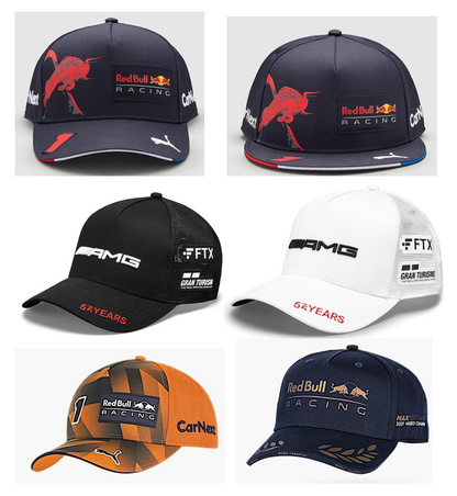 Gorra de malla de visera plana con bordado