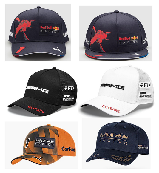 Gorra de malla de visera plana con bordado
