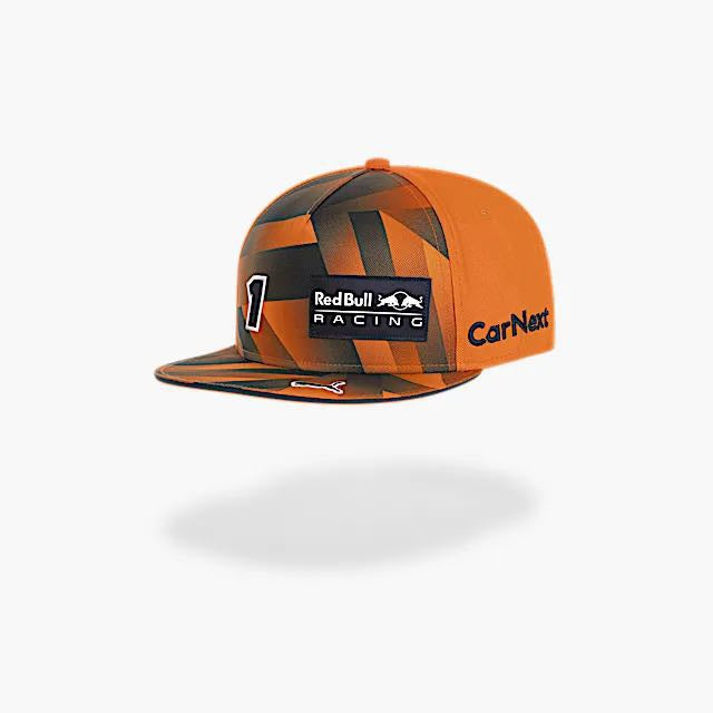 Gorra de malla de visera plana con bordado