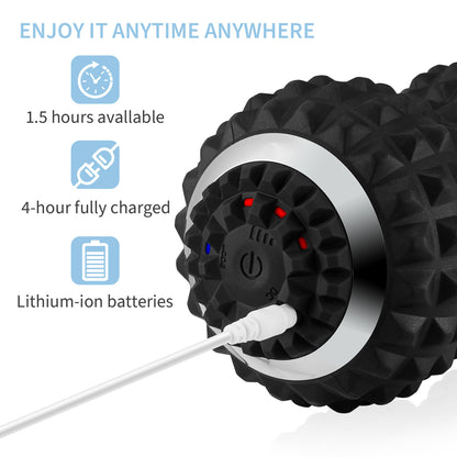 Pelota de masaje eléctrica tipo cacahuete con vibración
