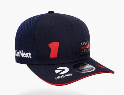 Gorra de malla de visera plana con bordado