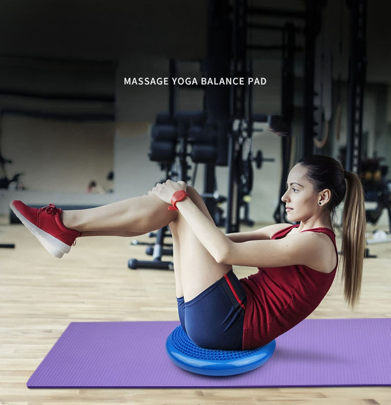 Cojín de equilibrio hinchable para core, propiocepción y yoga