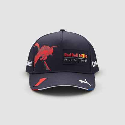 Gorra de malla de visera plana con bordado