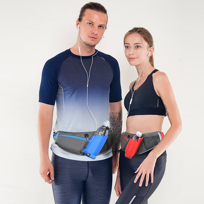Cinturón de running con portabotella y bolsillo para móvil